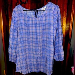 Lauren Conrad peasant top size XXL purple‎